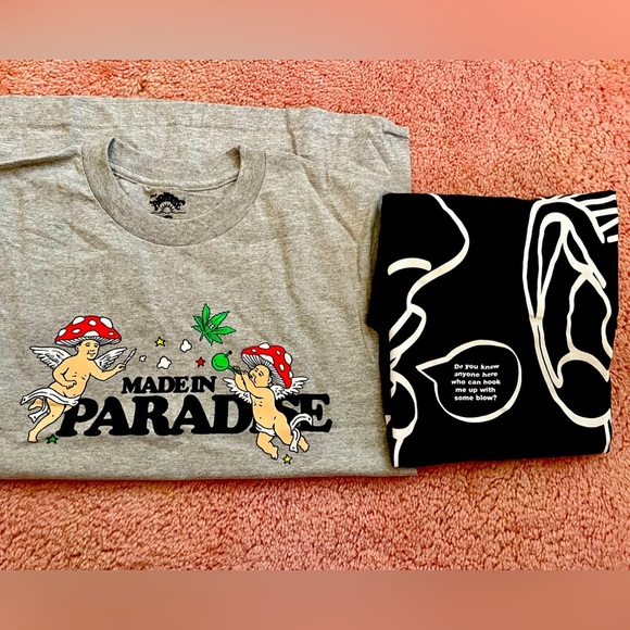 Party Fun 2 Pack of Paradise T Shirts
Adult Themed Party Humor Shirt - Picture 1 of 10